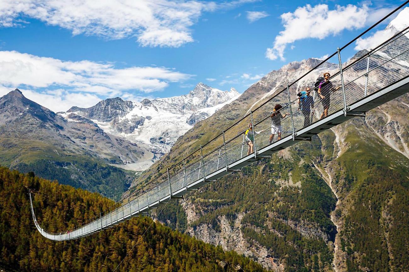 494 Meter Nervenkitzel: Die Hängebrücke Charles Kuonen ist die längste Europas