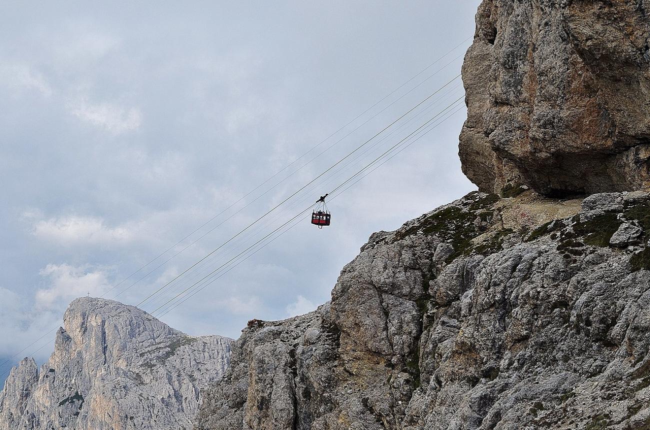 Aussichtsplattform Lagazuoi: Mit der Seilbahn ins Hochgebirge